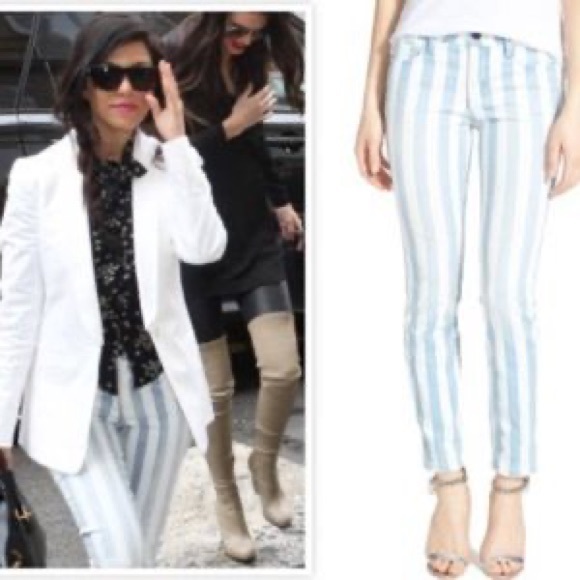 🔥RARE🔥 Joe’s jeans blue white strip skinny jeans - Picture 6 of 6